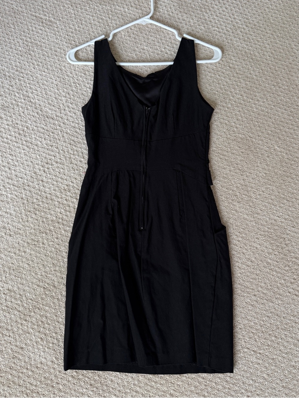 Classic Sleeveless Pencil Dress in Black 5 = Small - Picture 4 of 7